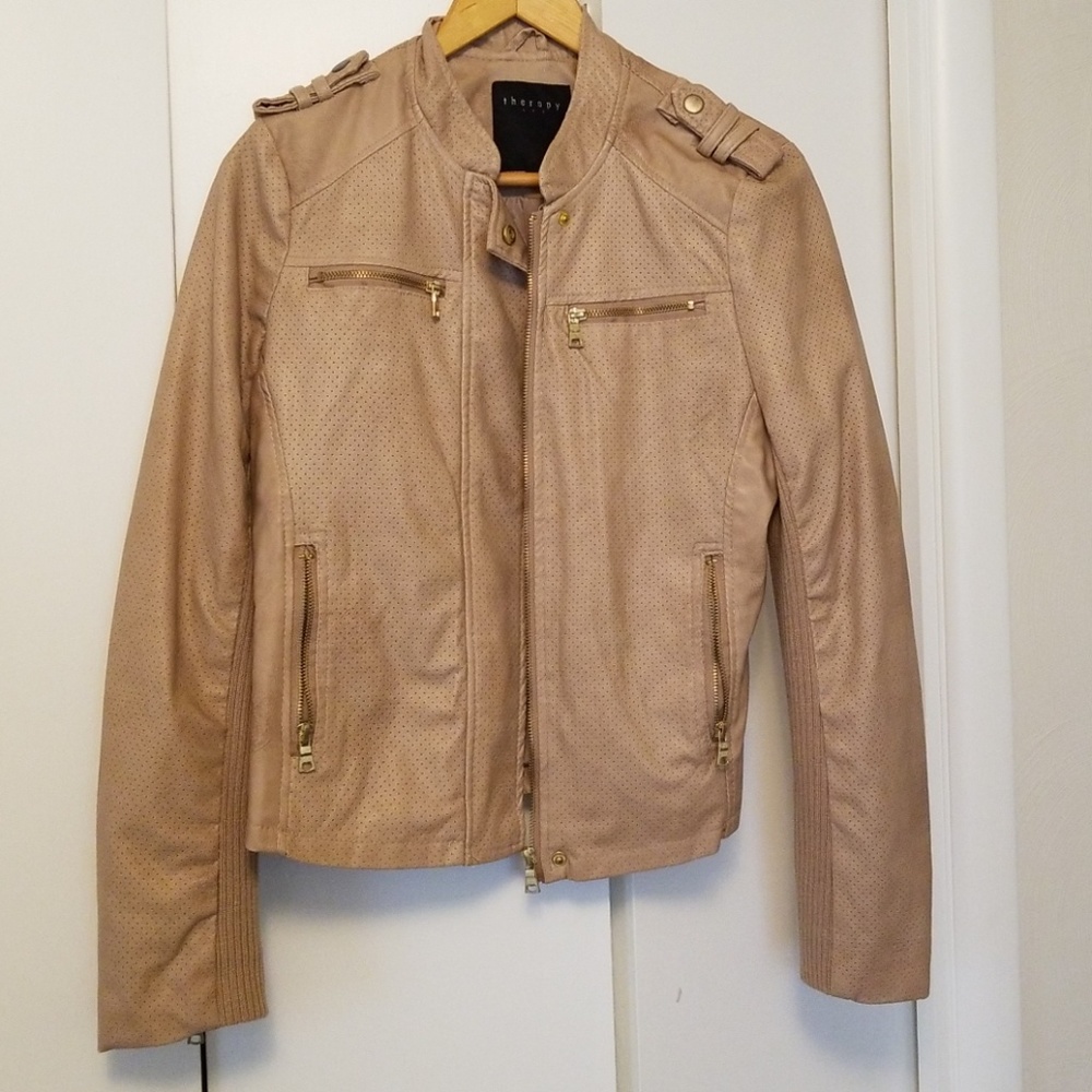 Therapy Faux Leather Jacket